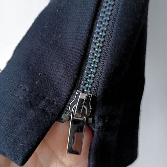 Cache Black Ponte Skinny Stretch Pants - Side & Ankle Zipper Size 6 - Picture 4 of 9